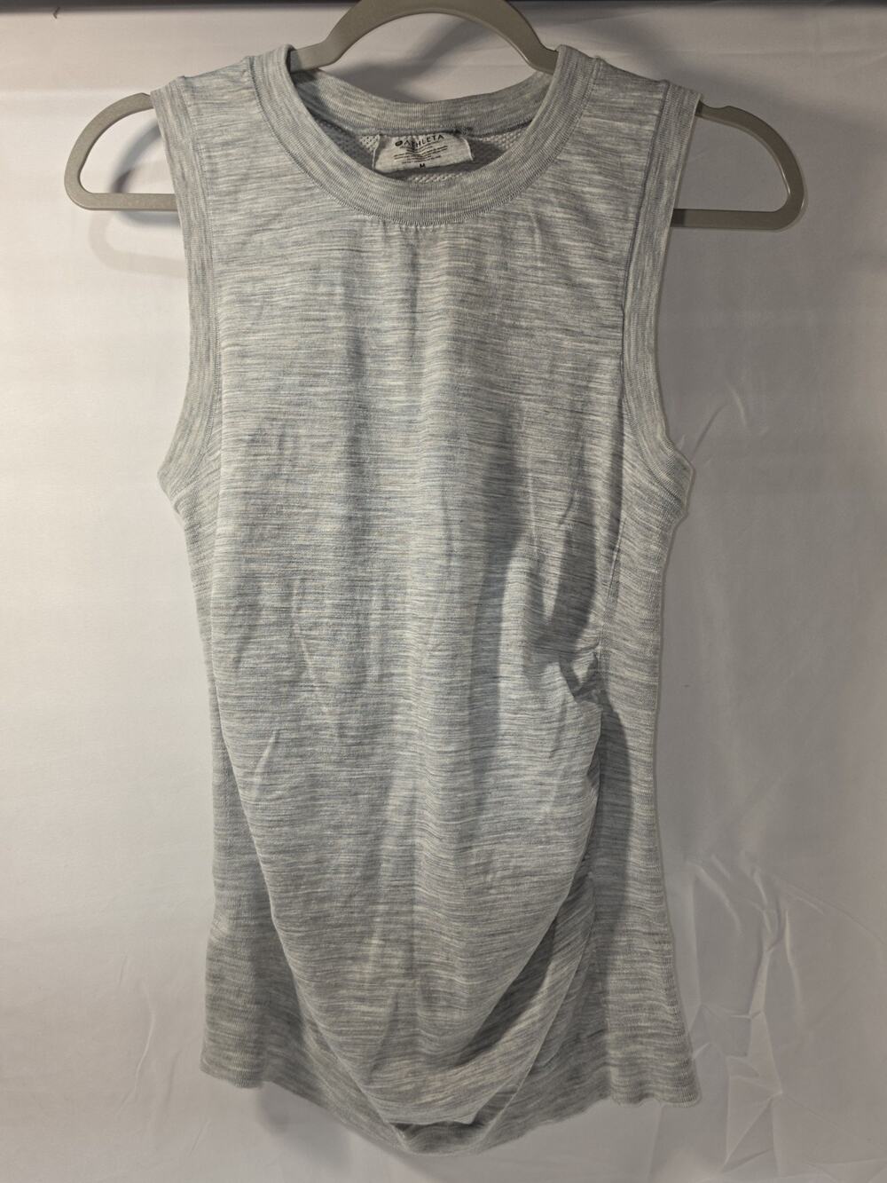 Athleta Foresthill Ascent Seamless Tank Women's Medium Gray Sleeveless Top B5